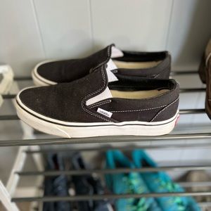 Black Vans Slip Ons